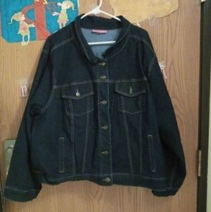 WOMAN within blue jean jacket 32w